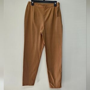 Vtg 90s Lauren Ralph Lauren Camel, Cotton Blend Slim Leg Riding Pants Sz 12